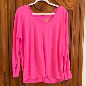 Women’s Lilly Pulitzer hot pink Luxletic long sleeved top, M, EUC